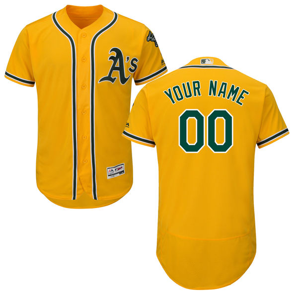 Men's Oakland Athletics Flex Base Custom Jersey MLBC0023